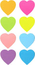 Heart Shape Sticky Notes 8 Color Bright Colorful Sticky Pad 75 Sheets/Pad Self-Sticky Note Pads by SIMONA