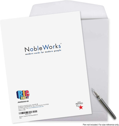 NobleWorks Oversize Congratulations Card - 8.5 x 11 Inch with Envelope, Jumbo Congats J9690CGG-US