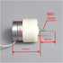YKEYTVCRS 24mm 300 3V-6V 700RPM Gear Reduction electronic starter DC Large Torque D-shaft Long Shaft Toy Boat Model