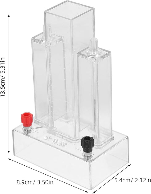 5.31X3.5X2.13 Inches BESTonZON Water Electrolysis Experimenter Portable Electrolysis Apparatus for Chemistry Lab