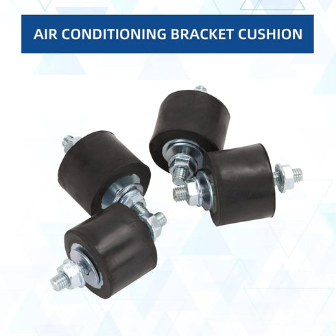 Rubber Studs Shock Absorber M8 40x30mm, 4 Pack Anti Vibration Isolator Mounts for Air Compressors, Garage Motor