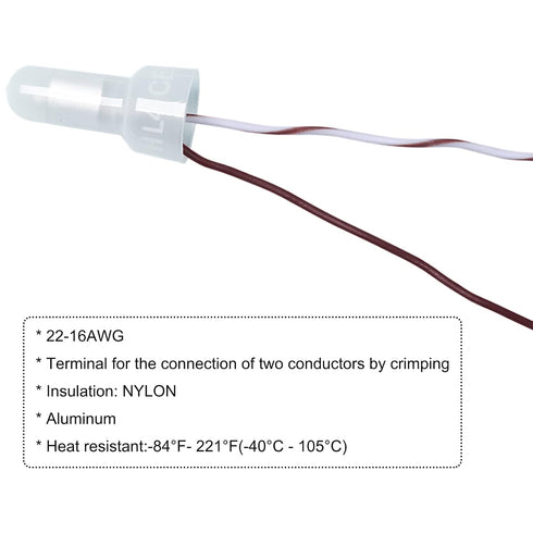 Eagles 1000Pcs Nylon Wire Crimp Cap, 22/16 AWG Closed End Crimp Terminal Connectors for Wiring Projects