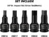 3/4 Inch Set, 5-Pieces, 14mm, 17mm, 19mm, 22mm, 24mm, 3/4" Set, CASOMAN Drive Impact Hex Driver Metric, Drive Master