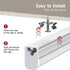 4-Pack 4FT, 20W, 6500K 2200LM, T5 LED Shop Lights Linkable Utility Fixtures for Under-Cabinet Lighting, Kitchen