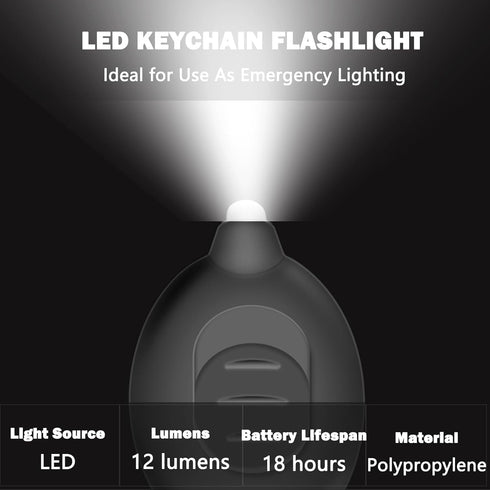 Daemson (8PCS) Mini LED Keychain Flashlight, Ultra Bright Tiny Flashlight, Small Keychain Flashlight White Light, Micro