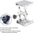 4 x 4 inch Lab Scissors Jack, 100 x 100 mm Stainless Steel Laboratory Support Jack Platform Lab Lift Stand