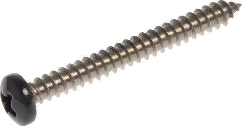 Hillman 44379 10 x 2-Inch Black Pan Head Phillips Sheet Metal Screw, 15-Pack