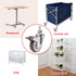 Skelang 4 Pcs 1'' Swivel Threaded Stem Casters, TPE Mute Crib Caster with Brake