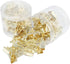 Gold Binder Paper Clips - Small 3/4 inch Width Clips, 80 Pack for Office School Supplies