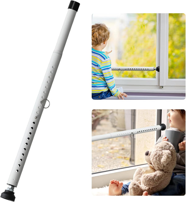 POKUSI Sliding Door Lock, 18-50 inches Adjustable Sliding Door Security Bar, 1 Inch
