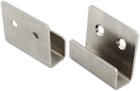 Stainless Steel Tile Bracket Billboard Holder, Wall Mounted Utility Hooks for Ceramic Tile Display, 10 Pack, Silver
