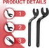 Ziyuan RA1152 Offset 1617EVS,1617,1619EVS,1613,MRF23EVS Wrenches for Router Bit-Changing,Fits Bosch Routers