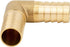Yoebor Brass Hose Barb Fitting 90 Degree Elbow, 5/8" Barbed (Pack of 2) for Fuel/Air/Water