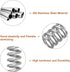 uxcell 5Pcs Compression Spring, 0.039" Wire Diameter, 0.24" OD, 1.97" Free Length, 304 Stainless Steel