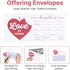 Church Offering Envelopes | Cash Envelopes for Tithes and Offering | 100 Pack | I LOVE MY CHURCH