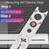 Haofy Ceramic Tile Hole Locator - Adjustable Stainless Steel Ruler for Universal Drill Punch Measuring