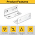 10Pcs 0.98"x0.98"x2.36" (25x25x60mm, uxcell L-Shaped Brackets Corner Brace, Corner Bracket Shelf Bracket Right Angle
