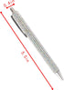HOCE 3 Pcs Rhinestone Bling Metal Ballpoint Pens, 0.7 mm Black Ink Gift Pens for Christmas Bridesmaid Wedding Birthday,