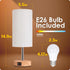 Yarra-Decor Bedside Table Lamp with USB Port, Touch Control 3 Way Dimmable Nightstand Lamp for Bedroom, LED Bulb