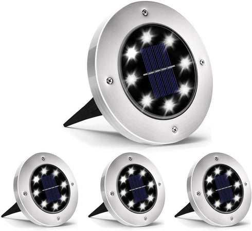 INCX 4.6 inch Solar Lights for Outside, 4 Pack Solar Light Outdoor