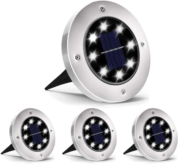 INCX 4.6 inch Solar Lights for Outside, 4 Pack Solar Light Outdoor