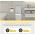 Marble Toilet Paper Holder Wall Mount with Shelf for Bathroom, Natural Stone Roll Holder with Phone Storage, Washroom