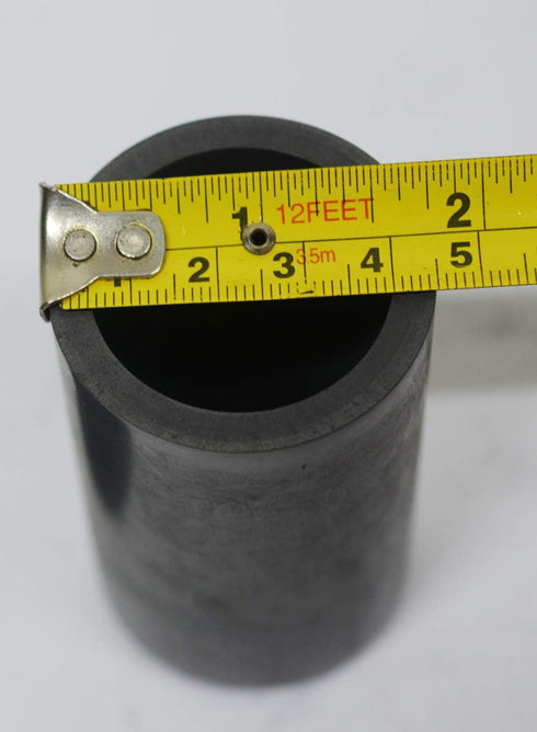 OTOOLWORLD Smelting Lab Graphite Crucible with Cover Lab Supply 45MM X 80MM