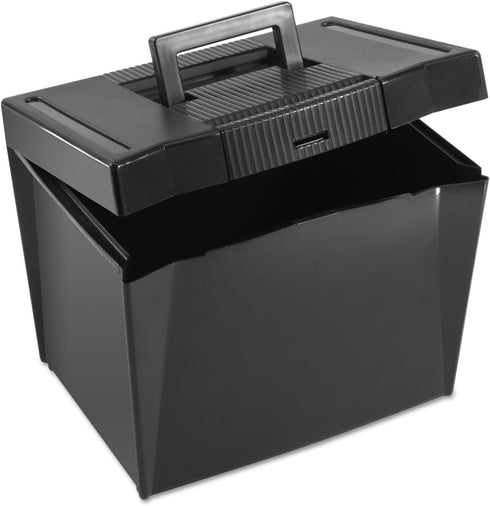 Pendaflex Economy File Box, Black, 10-7/8" H x 13-1/2" W x 10-1/4" D