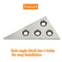 Solid Angle Plate Set Industrial Tools 2 Pcs Triangle Angle Block 30-60-90 Degree & 45-45-90 Degree Precision Machinist Measurement Tool