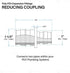 Poly Pex-A Expansion Coupling 1-1/4" x 1" F1960 Poly-Alloy Fitting for Plastic Tubing with Pex-A Tubing