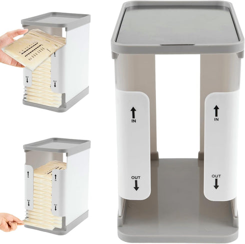 ZLHETWT 1700ml Breastmilk Freezer Organizer, Clear Freezer and Fridge Organizer Bins Reusable Breast Milk Storage Tower
