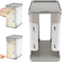 ZLHETWT 1700ml Breastmilk Freezer Organizer, Clear Freezer and Fridge Organizer Bins Reusable Breast Milk Storage Tower