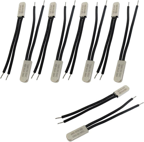 uxcell 10 Pcs Bimetal Temperature Control Switch Thermostat 100C N.C KSD9700