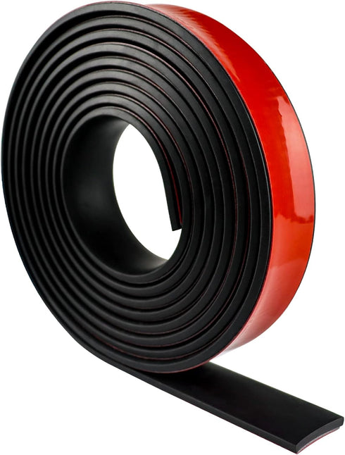 Neoprene Rubber Strips Self Adhesive - Solid Rubber Sheets for DIY Gaskets Crafts Pads Seals (1” Wide x 1/5" Thick x