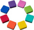 Favide 24 Pack Magnetic Whiteboard Dry Erasers for Classroom, Home, and Office, Square, 8 Color