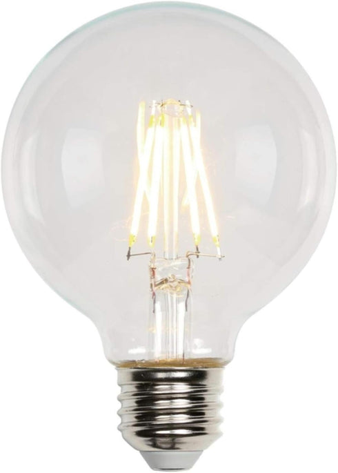 Westinghouse 4317200 5.5 Watt (40 Watt Equivalent) G25 Dimmable Clear Filament LED Light Bulb, Medium Base by Westinghouse