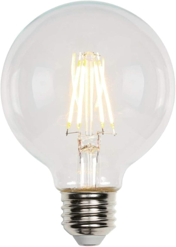 Westinghouse 4317200 5.5 Watt (40 Watt Equivalent) G25 Dimmable Clear Filament LED Light Bulb, Medium Base by Westinghouse