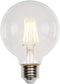 Westinghouse 4317200 5.5 Watt (40 Watt Equivalent) G25 Dimmable Clear Filament LED Light Bulb, Medium Base by Westinghouse