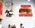 Fastasticdeals N35 24 Food Truck Decals Italian Hot Sausage Concession Restaurant Die-Cut Vinyl Sticker & Sign in on