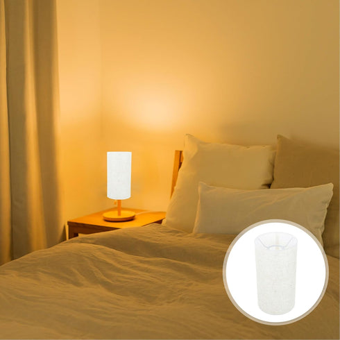 E27 26X14X14cm Uonlytech Drum Lamp Shade, Linen Cylinder Lamp Shade Spider Construction Replacement Light Cover