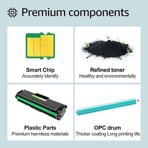 greencycle MLTD101S Compatible Toner Cartridge for Samsung 101S MLT D101S (2-Pack, Black) for ML-2165W SCX-3400