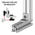 8020 10 Pack Steel Standard Slide in T-Nut for 80/20 Aluminum Extrusion T Slot Accessories