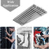 Mesee 8Pcs Magnetic Torx Head Screwdriver Bits, T8-T40 S2 Steel Star Bit Set for Woodworking Home Repair