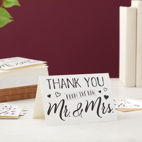 Sustainable Greetings 250gsm Pack 120, 4 6 Wedding Gratitude Cards - Bulk Thank You Cards for Wedding & Bridal Shower