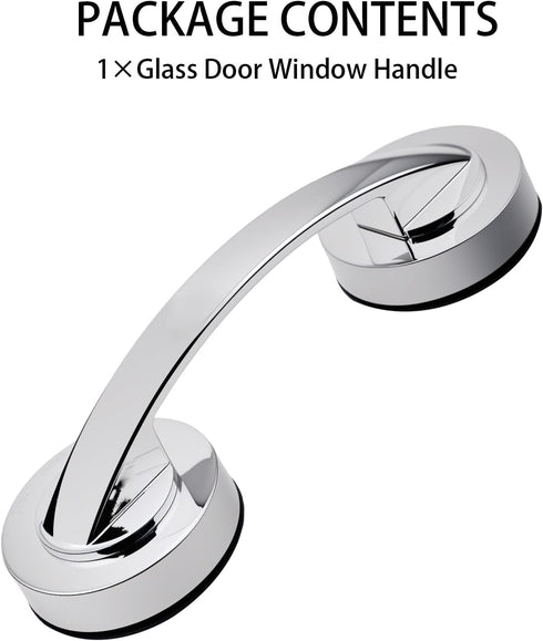 Suction Cup Handle for Glass Shower Door, Window, Suction Grab Bars, Sliding Doors Handle for Bathroom Cabinets