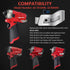 Belt Clips for Milwaukee, 2pcs 42-70-0495 Drill Tool Clips Hook Kit with Screws for Impact Wrench Driver