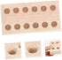 12holes OSALADI Wooden Pliers Organizer Rack Tool Storage Holder for Easy Access Compact Design for Workbench and Salon