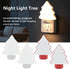 4-Pack Dimmable LED Night Lights Plug into Wall, Christmas Tree Night Light for Kids, White Warm Nightlight
