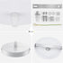 12cm White Ceiling Canopy Light Kit with Hardware, Ceiling Plate for Pendant Lighting Chandelier