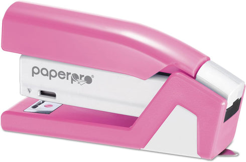 PaperPro 1588 Pink Ribbon Compact Stapler, 15-Sheet Capacity, Pink/White Color